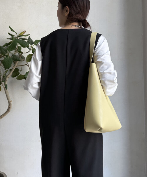 DouDou（ドゥドゥ） オールインワン ダブルボタンラップサロペット