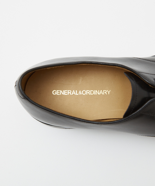 ビジネスシューズ 「GENERAL＆ORDINARY」外羽根プレーントゥシューズ メンズの画像