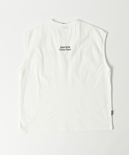 tシャツ 「ADAMPATEK/アダムパテック」basic logo sleeveless/ロゴノースリーブ レディース メンズ ADAM PATEK tシャツ 「ADAMPATEK/アダムパテック」basic logo