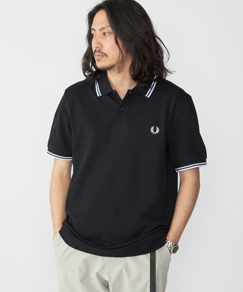Fred Perry ブラックポロシャツ Lサイズ FRED PERRY（フレッドペリー） フレッド ペリー ポロシャツ FRED PERRY