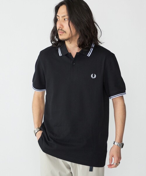 美品　FRED PERRY フレッドペリー　ポロシャツ　M3600 Mサイズ　黒 FRED PERRY（フレッドペリー） ポロシャツ 半袖 メンズ ツイン