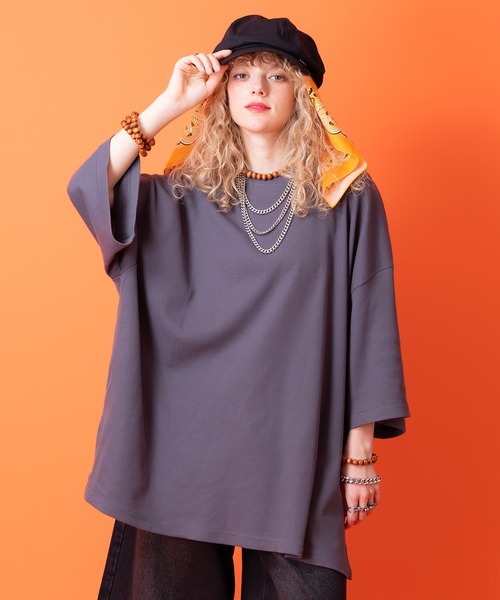 tシャツ a.p.o.v. スーパーオーバーサイズワッフルTシャツ メンズ