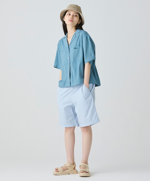 LACOSTE 新品❤️ラコステ　ライト BLUE　レディースブラウス 楽天市場】ブルー（ブランドラコステ）（シャツ・ブラウス