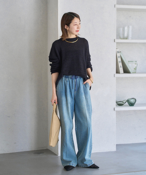 LE TALON シューズ シアーギャザースリングバック レディース