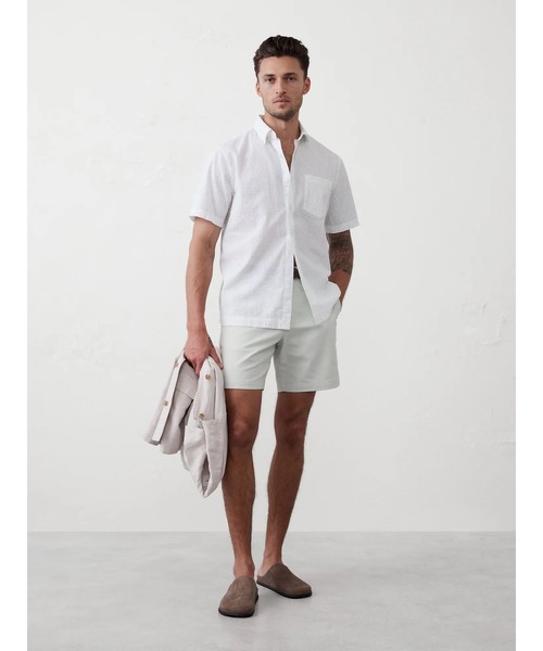 BANANA REPUBLIC シャツ FACTORY STORE シアサッカーシャツ