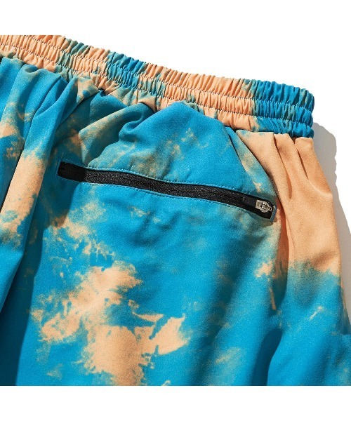 AKTR & RSN ブラウン タイダイ パンツ パンツ AKTR MIXTURE TIEDYE SHORTS (アクター ミクスチャー タイダイ