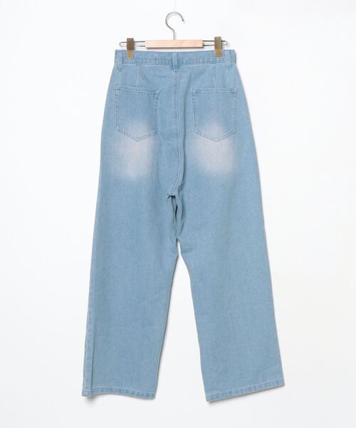 [apres jour] обработка Denim брюки M голубой женский 