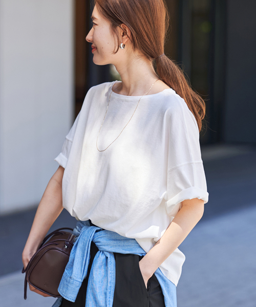 FRAMeWORK tシャツ ドライタッチコットンS/S-Tee レディース