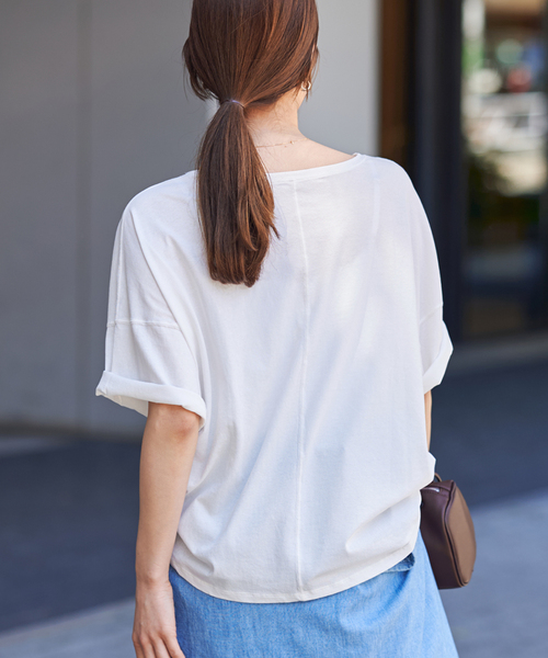 FRAMeWORK tシャツ ドライタッチコットンS/S-Tee レディース