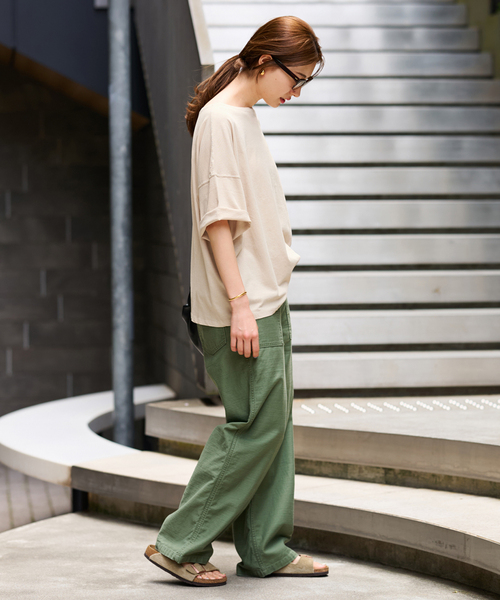 FRAMeWORK tシャツ ドライタッチコットンS/S-Tee レディース