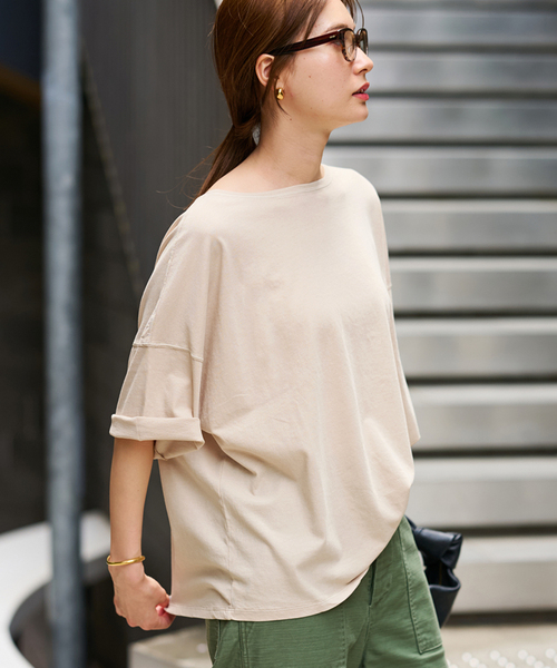 FRAMeWORK tシャツ ドライタッチコットンS/S-Tee レディース