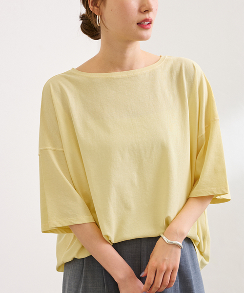 新品未使用タグ付き 今季 FRAMeWORK ドライタッチコットンs/s-tee FRAMeWORK tシャツ ドライタッチコットンS/S-Tee レディース