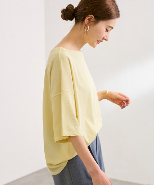 FRAMeWORK tシャツ ドライタッチコットンS/S-Tee レディース