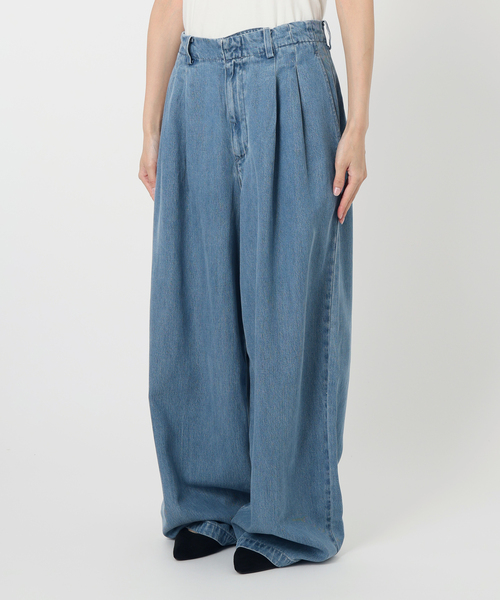 LEDENIM TUCK TROUSER デニム38 期間限定価格7月31日まで WEB限定/追加4》LEDENIM TUCK TROUSER（デニムパンツ・ジーンズ