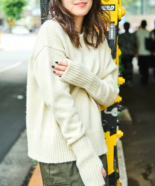 「Auntie Rosa Holiday」 長袖ニット FREE グリーン レディース_画像2