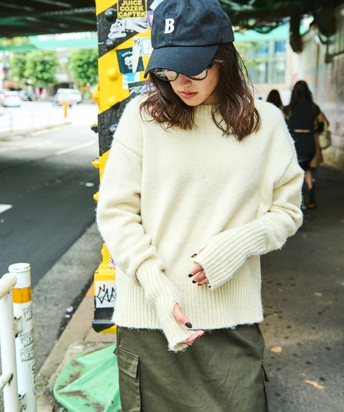 「Auntie Rosa Holiday」 長袖ニット FREE グリーン レディース_画像7