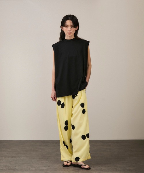 タンクトップ ノースリーブ 「gicipi（ジチピ）」SPIGOLA リラックスノースリーブ レディース gicipi タンクトップ ノースリーブ 「gicipi（ジチピ）」SPIGOLA