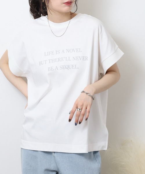 tシャツ hunch 紫外線で色が変わる。文字ロゴプリント ボクシーシルエット Tシャツ レディース