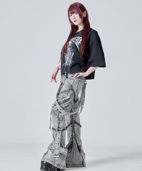 【REFLEM/レフレム】サスペンダー付きデニムショーツ REFLEM/レフレム』サスペンダー付きデニムショーツ（デニム