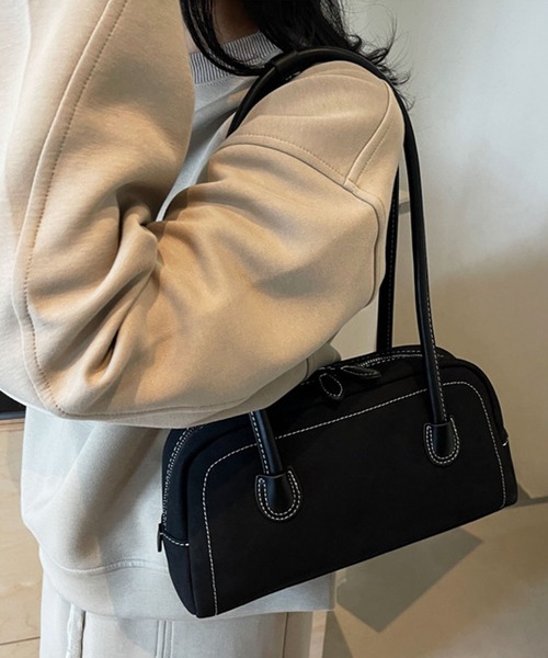 タイムセール★セレッソ大阪　ボストンバッグ florist ボストンバッグ スエード調レザーラウンドボストン