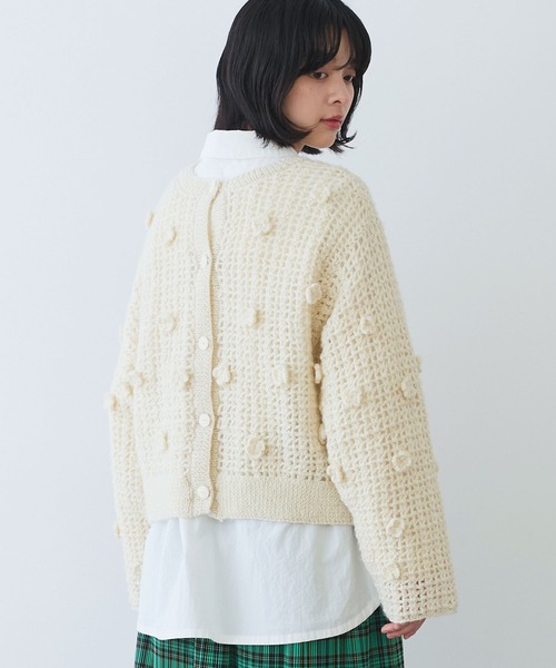 bulle de savon（ビュルデサボン） カーディガン ネパールハンドニット