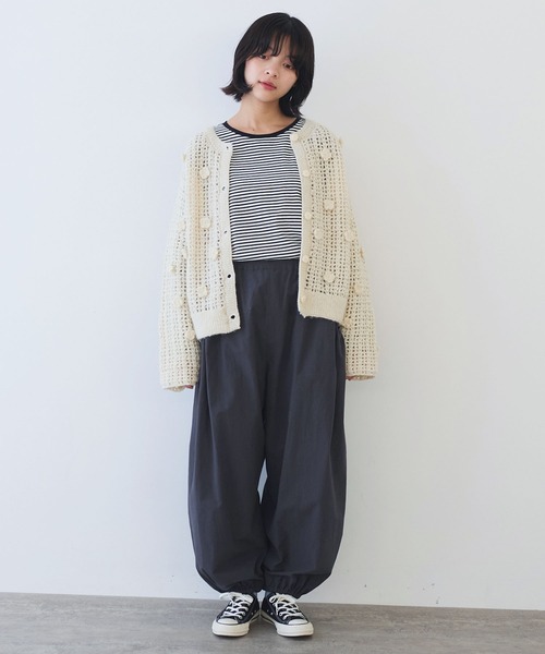 bulle de savon（ビュルデサボン） カーディガン ネパールハンドニット