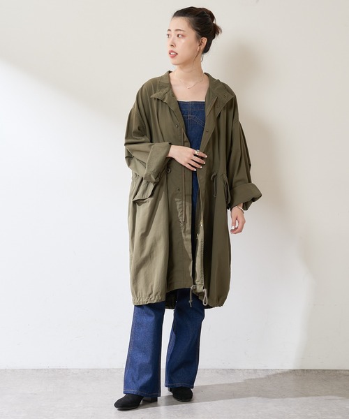 「SHENERY」 モッズコート FREE グレー レディース_画像3