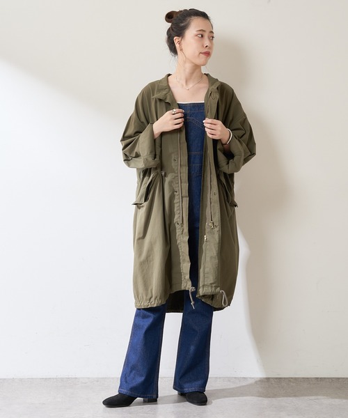 「SHENERY」 モッズコート FREE グレー レディース_画像5