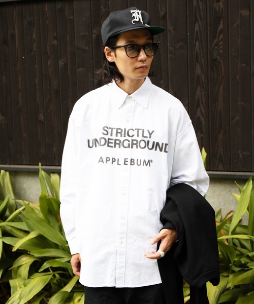トップス APPLEBUM Print OX BD Shirt XXL APPLEBUM（アップルバム） シャツ Print OX BD Shirt メンズ