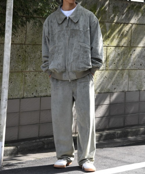 SUPERTHANKS（スーパーサンクス） パンツ スエード、合成皮革 ワイド