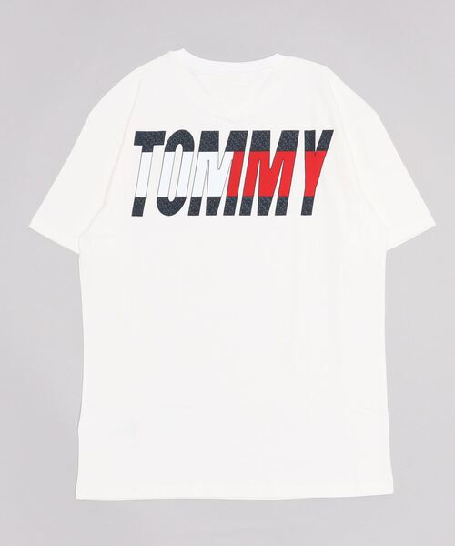 「TOMMY JEANS」 半袖Tシャツ MEDIUM グレー メンズ
