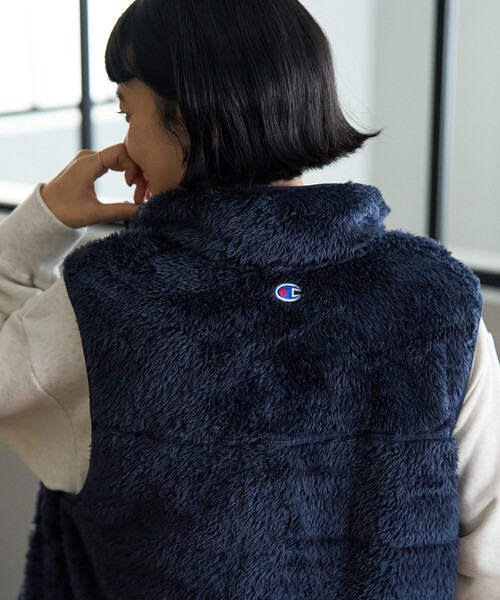 champion×FREAK'S STORE 別注 シェルパフリースパーカー Champion（チャンピオン）の「Champion 別注シェルパフリースハイ