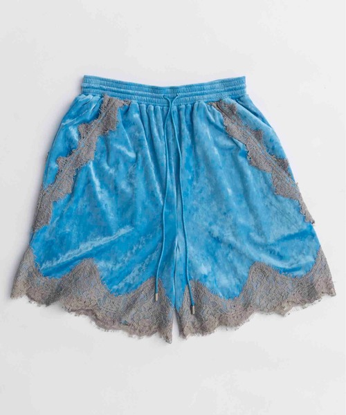 MAISON SPECIAL（メゾンスペシャル） パンツ Hem Lace Velour Shorts