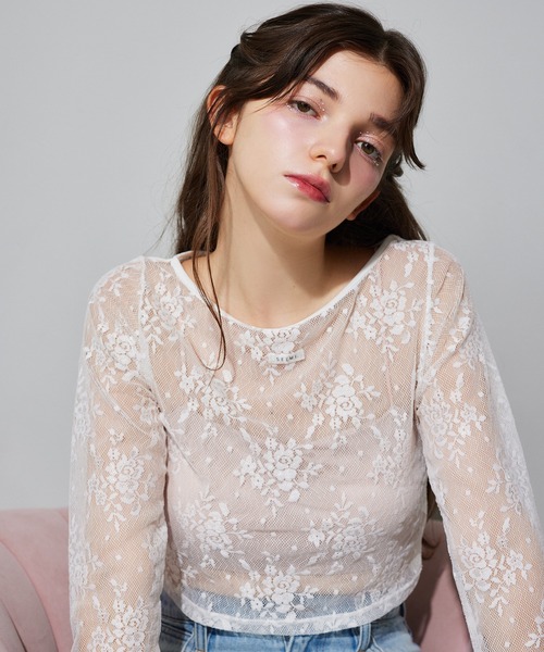 tシャツ 「Seemi.」レーストップス レディース