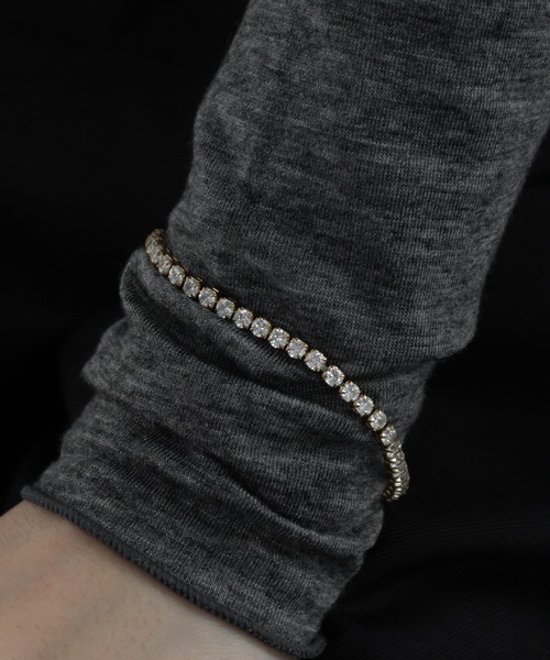 ブレスレット 金属アレルギー対応 クリスタルテニスブレスレット レディース | abaskdesign | 07