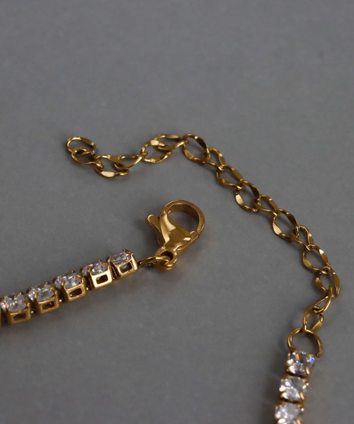 ブレスレット 金属アレルギー対応 クリスタルテニスブレスレット レディース | abaskdesign | 12