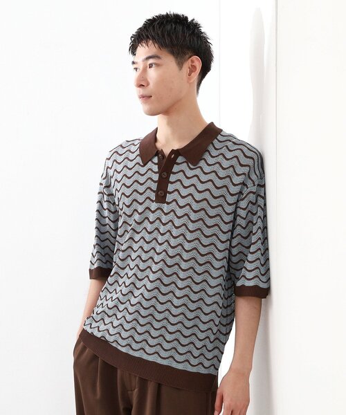 THE SHOP TK tシャツ サマーニットポロシャツ 「毛玉になりにくい/洗濯