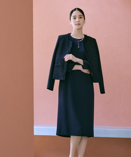 ROPE'（ロペ） ワンピース トリアセダブルクロス ウエストコンシャス