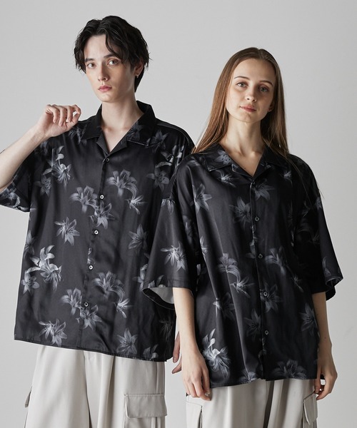 「CLEL」 半袖シャツ S グレー メンズ_画像3