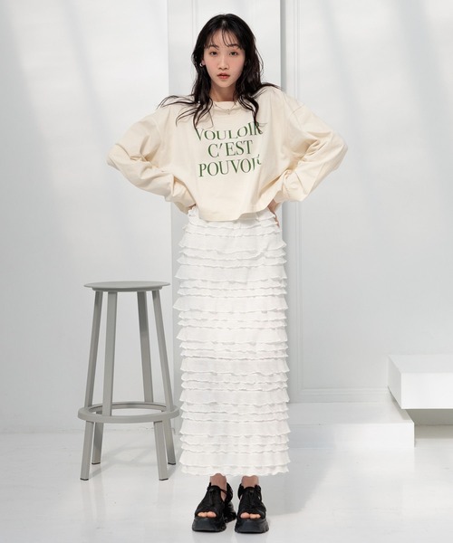 「LOWRYS FARM」 フラットサンダル LARGE ブラック レディース_画像5
