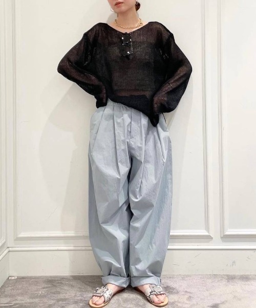 「BABYLONE」 長袖ニット フリー ピンク レディース_画像9