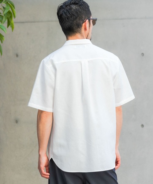 「URBAN RESEARCH ROSSO MEN」 半袖シャツ LARGE ブラック メンズ_画像4