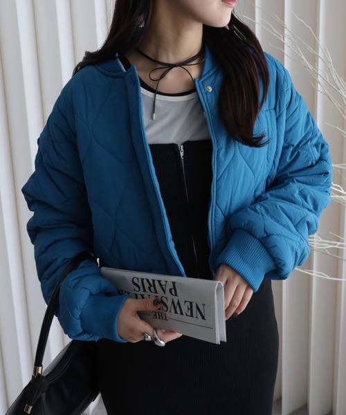 ㅇㅇ  épine アウター キルティングショートダウンコート リボン付き épine（ダウンコート）のフリマアイテム一覧