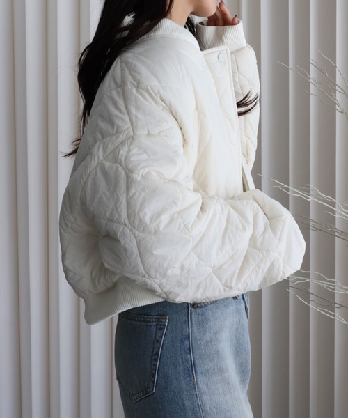YENNA ダウンコート ダウンジャケット キルティング中綿ショートリブ