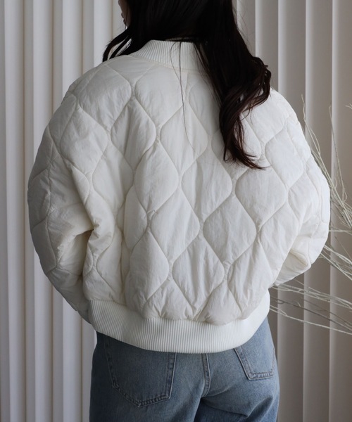 YENNA ダウンコート ダウンジャケット キルティング中綿ショートリブ