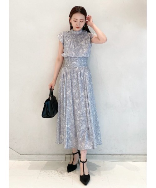 「LILY BROWN」 半袖ワンピース 0 ベージュ レディースの画像2