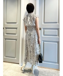 「LILY BROWN」 半袖ワンピース 0 ベージュ レディースの画像5