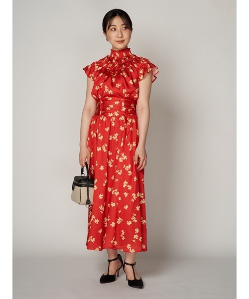 「LILY BROWN」 半袖ワンピース 0 ベージュ レディースの画像10