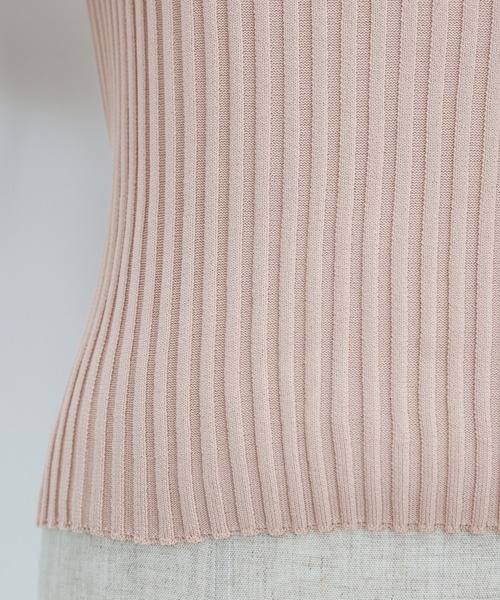 「BLUEEAST」 半袖ニット MEDIUM ブラック レディース_画像8