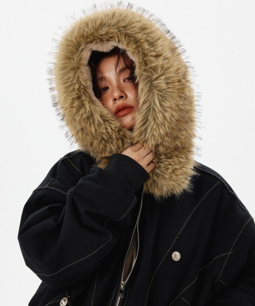 mushwear（マッシュウェア） ブルゾン アウター ボリュームファー